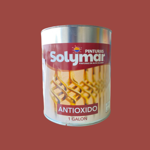 Pinturas Solymar galon anticorrosivo rojo